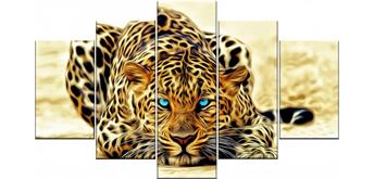 Diamond Painting Set FF144 - 5 Bilder - Leopard