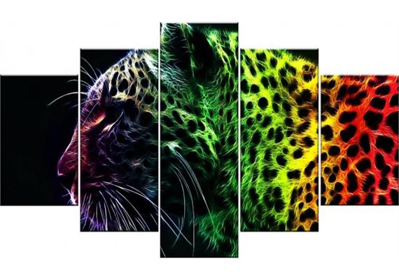 Diamond Painting Set FF365 - 5 Bilder - Leopard