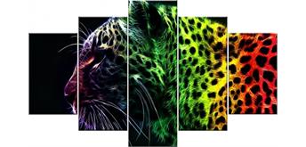 Diamond Painting Set FF365 - 5 Bilder - Leopard