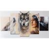 Diamond Painting Set FF411 - 5 Bilder - Wolves Indian