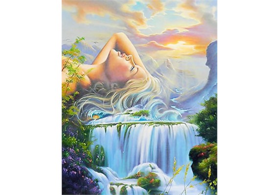 Diamond Painting Set FH353 Fantasy Square Stones 50 x 40 cm