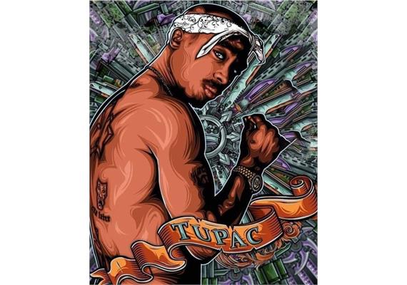 Diamond Painting Set GC81258 Tupac 45 x 35 cm