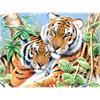 Diamond Painting Set GD74847 Tigers Square Stones 40 x 30 cm