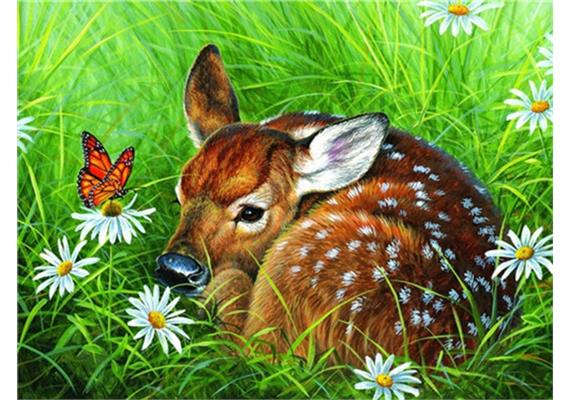 Diamond Painting Set GD74987 Deer Square Stones 40 x 30 cm