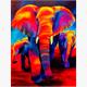 Diamond Painting Set GD75469 Elephants 40 x 30 cm