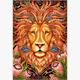 Diamond Painting Set GD75487 Lion Square Stones 40 x 30 cm