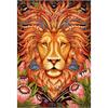 Diamond Painting Set GD75487 Lion Square Stones 40 x 30 cm