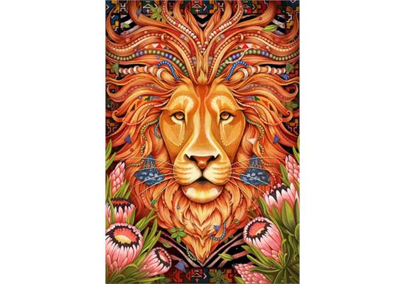 Diamond Painting Set GD75487 Lion Square Stones 40 x 30 cm