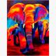 Diamond Painting Set GD7549 Elephant Square Stones 40 x 30 cm