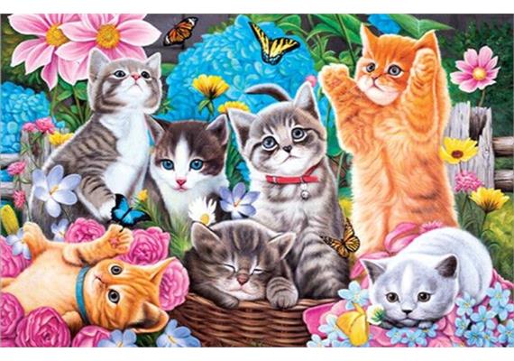 Diamond Painting Set GD75500 Cats 25 x 35 cm