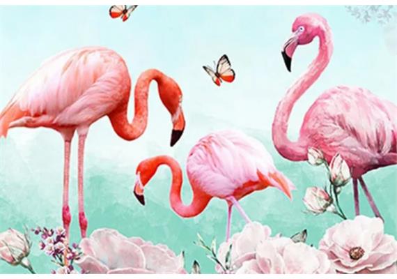 Diamond Painting Set GD76328 Flamingo 35 x 25 cm