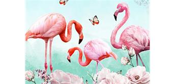 Diamond Painting Set GD76328 Flamingo 35 x 25 cm
