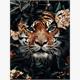 Diamond Painting Set GD78143 Tiger 35 x 25 cm