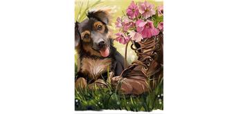 Diamond Painting Set GD79285 Dog Shoe 35 x 25 cm