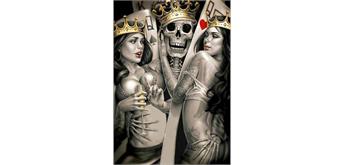 Diamond Painting Set GD81249 Skull 25 x 35 cm