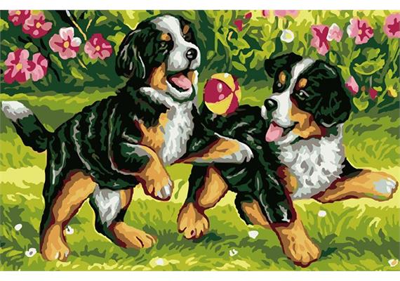 Diamond Painting Set GD82469 Dogs 25 x 35 cm