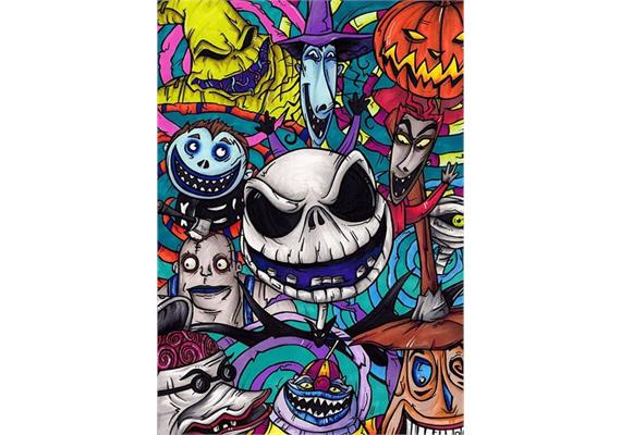 Diamond Painting Set GD82475 Nightmare 35 x 25 cm