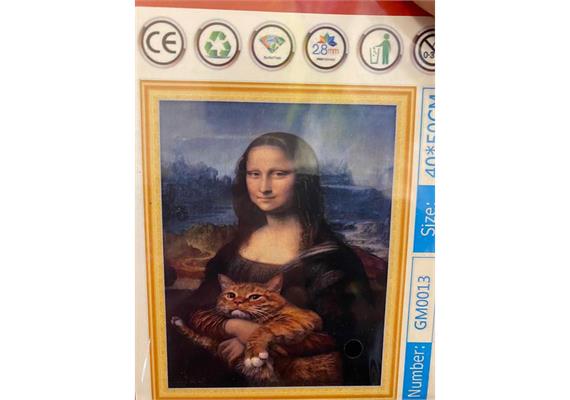 Diamond Painting Set GM0013 Mona Lisa 50 x 40 cm