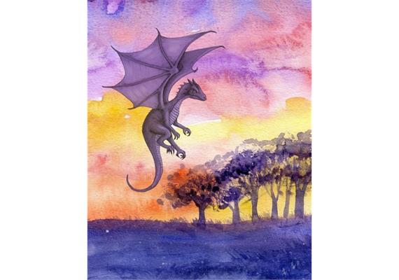 Diamond Painting Set GM005 Dragon 50 x 40 cm