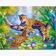 Diamond Painting Set GM1032 Tigers 35 x 45 cm