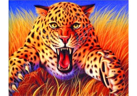 Diamond Painting Set GM1057 Leopard 50 x 40 cm