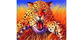 Diamond Painting Set GM1057 Leopard 50 x 40 cm