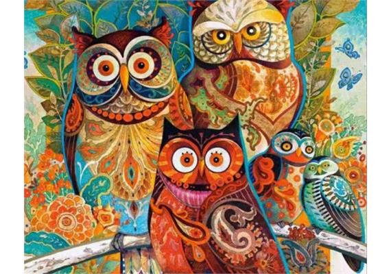 Diamond Painting Set GX535 Owls 40 x 30 cm