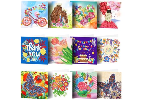 Diamond Painting Set HKDZ08 Karten 12 Stück