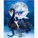 Diamond Painting Set HX355 Black Swan 40 x 30 cm