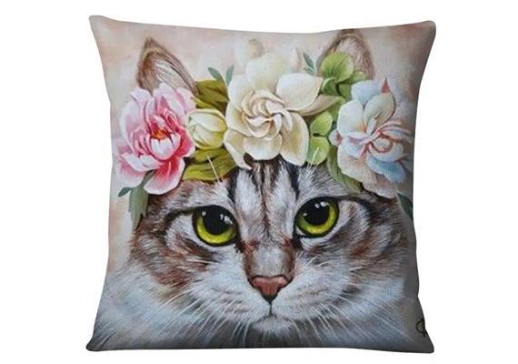 Diamond Painting Set Katze Kissen 40 x 40 cm