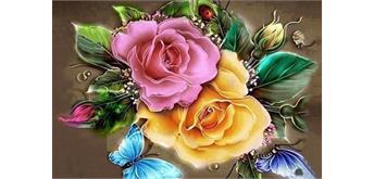 Diamond Painting Set MR24381 Flowers 15 x 25 cm