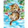 Diamond Painting Set Q042 Cat 15 x 25 cm