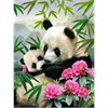 Diamond Painting Set Q428 Pandas 15 x 25 cm