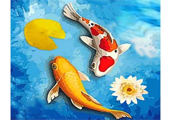 Diamond Painting Set Y0344 Koi 50 x 40 cm