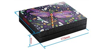 Diamond Painting SSH02 Schmuckdose 17.3 x 12.5 x 4 cm