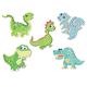 Diamond Painting Sticker Dino Party