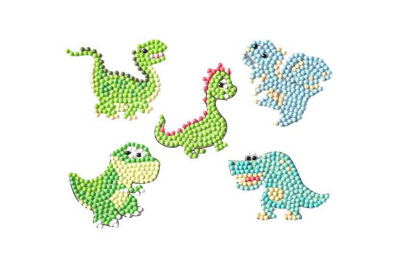 Diamond Painting Sticker Dino Party