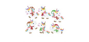 Diamond Painting Sticker Einhorn Party