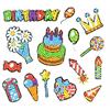 Diamond Painting Sticker Happy Birthday