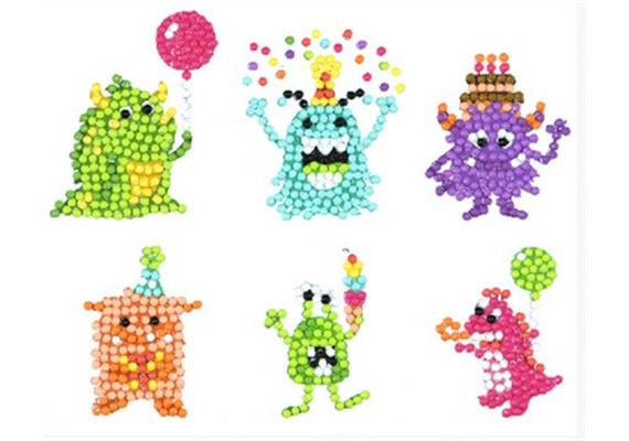 Diamond Painting Sticker Monster