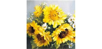 Diamond Painting Sunflowers 40 x 40 cm, runde Steine