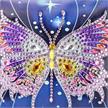 Diamond Painting Tasche Schmetterling 18 x 15 cm | Bild 4