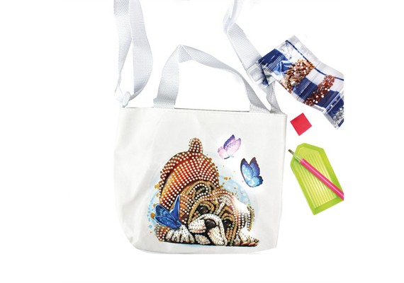 Diamond Painting Tasche, Welpe