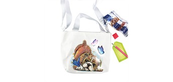 Diamond Painting Tasche, Welpe
