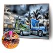 Diamond Painting Trucks 34 x 44 cm ECKIGE Steine | Bild 5