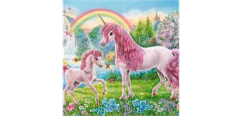 Diamond Painting Unicorns 50 x 50 cm, runde Steine