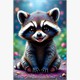 Diamond Painting - Willi Waschbär - ECKIGE STEINE 15 x 20 cm