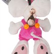 Diddl Plüsch-Schlüsselanhänger Diddl in Latzhose Rosa 15 cm | Bild 3