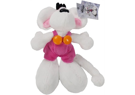 Diddl Plüschtier Diddl in rosa Latzhose 20 cm