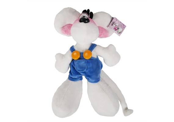 Diddl Plüschtier in blauer Latzhose 30 cm